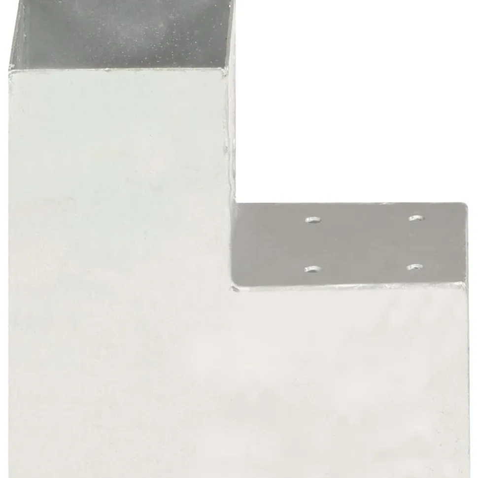 Tolppaliitin L-muoto galvanoitu metalli 91x91mm