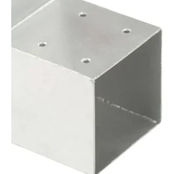 Tolppaliitin L-muoto galvanoitu metalli 91x91mm