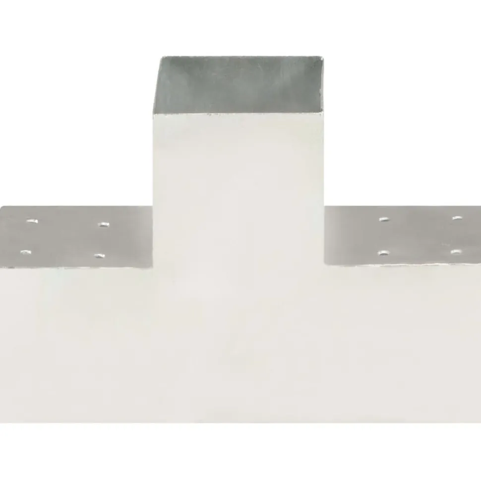Tolppaliitin T-muoto galvanoitu metalli 101x101mm