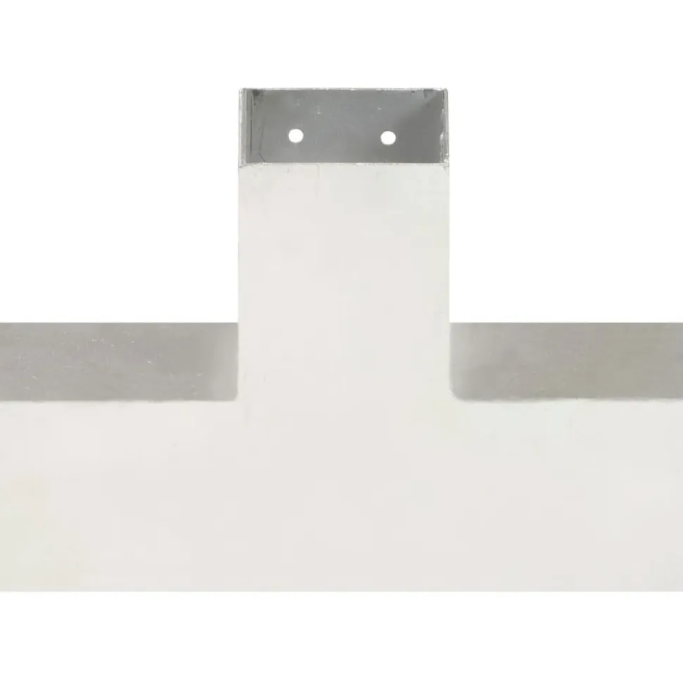 Tolppaliitin X-muoto galvanoitu metalli 81x81mm
