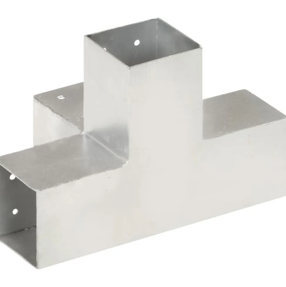Tolppaliitin X-muoto galvanoitu metalli 81x81mm