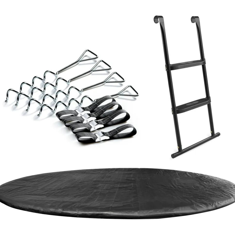 Trampoliinin varustesetti Salta Ø427cm trampoliinille, sis suojus, tikkaat ja ankkurointisetti