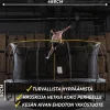 Trampoliini Stratos Ø4.88m turvaverkolla