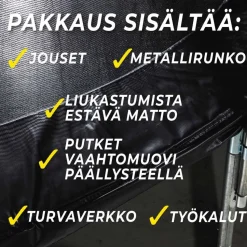 Trampoliini Stratos Ø3.66m turvaverkolla