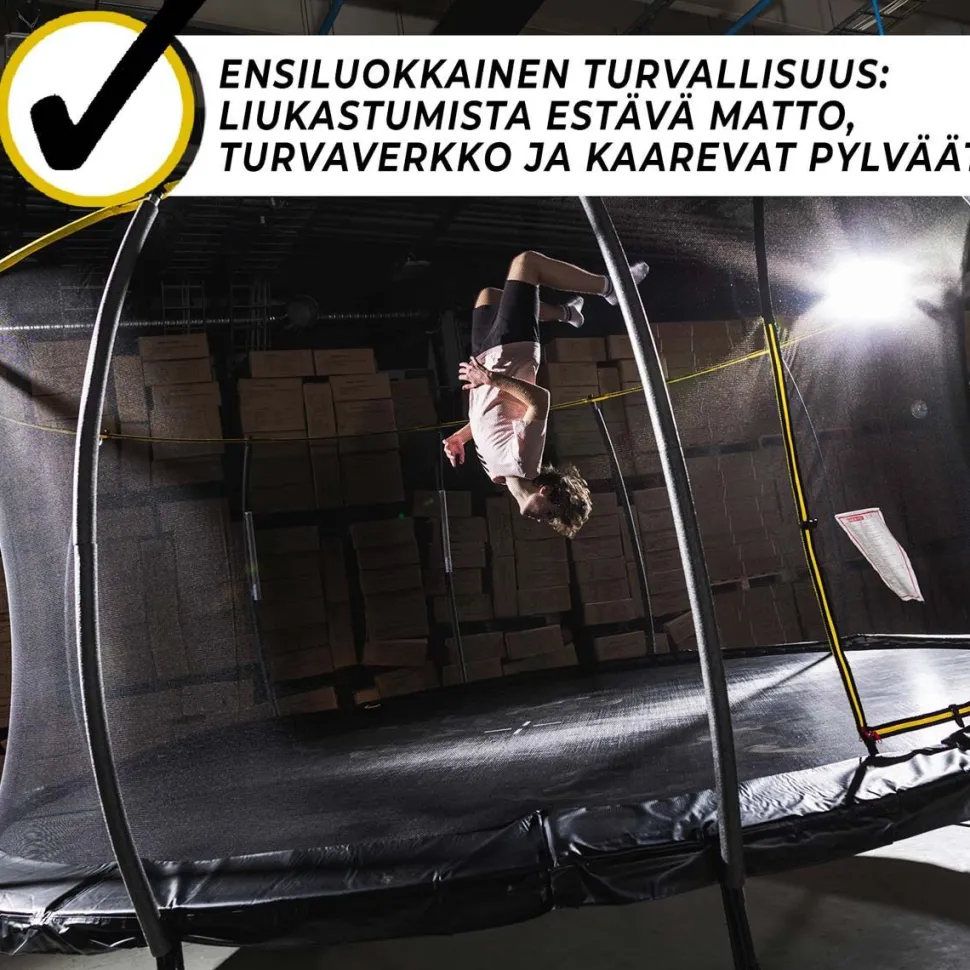 Trampoliini Stratos Ø3.05m turvaverkolla