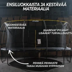 Trampoliini Stratos Ø3.05m turvaverkolla