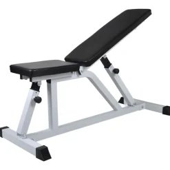 Treenipenkki levytanko- ja käsipainosarjalla, 60.5kg, 115x47x116cm