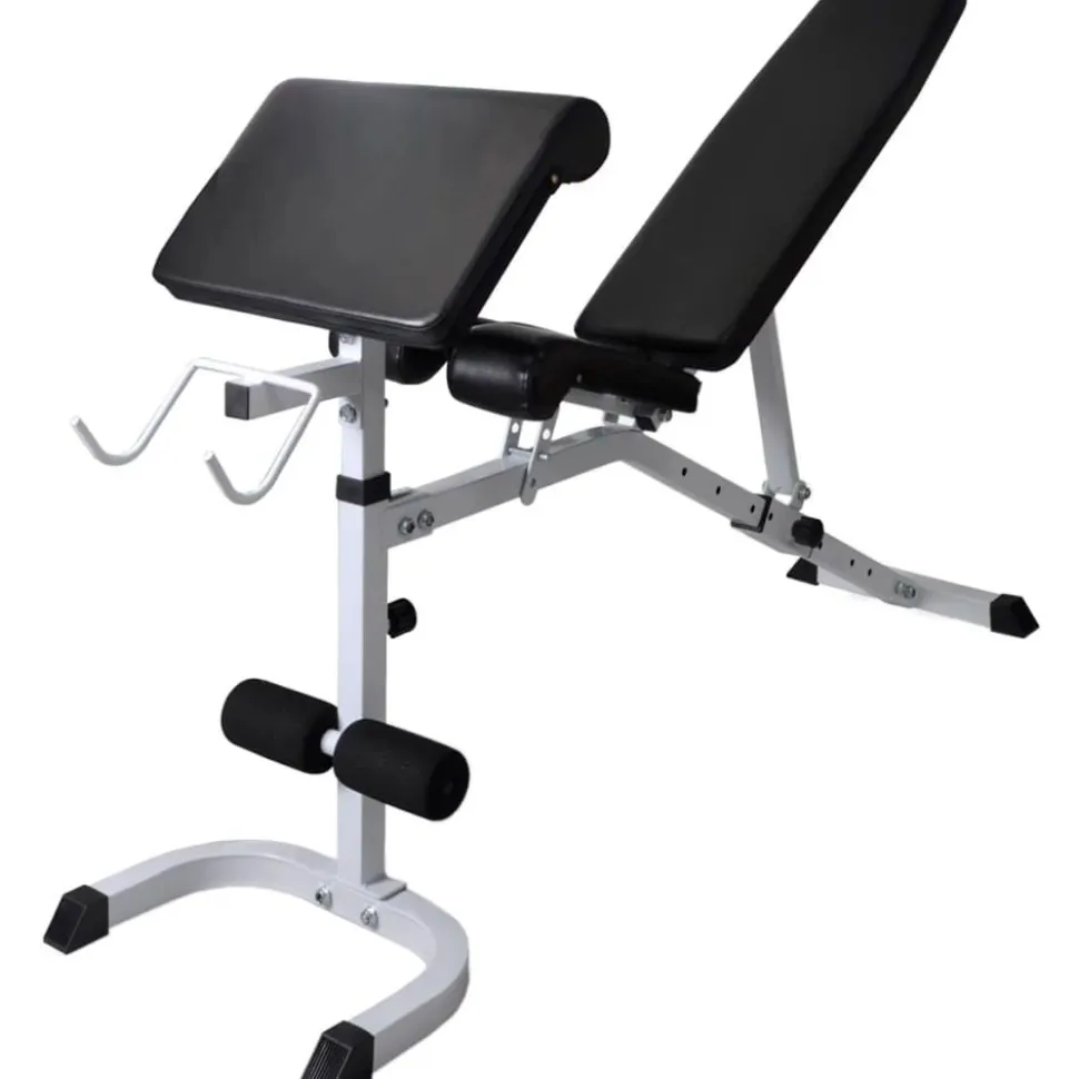 Treenipenkki levytanko- ja käsipainosarjalla, 60.5kg, 150x105x150cm