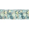 Tuolin pehmuste Home4You BADEN-BADEN 48x165 cm, vaalea kukkakuosi