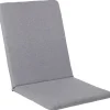 Tuolin pehmuste Home4You SIMPLE harmaa 42x90x3 cm