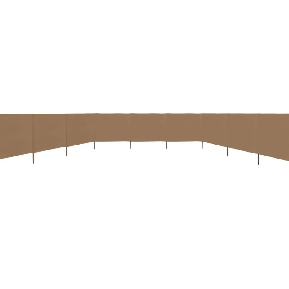 Tuulensuojakangas 9 paneelilla 1200x80 cm hiekan valkoinen