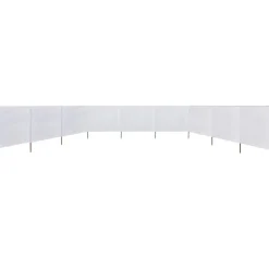 Tuulensuojakangas 9 paneelilla 1200x80 cm hiekan valkoinen