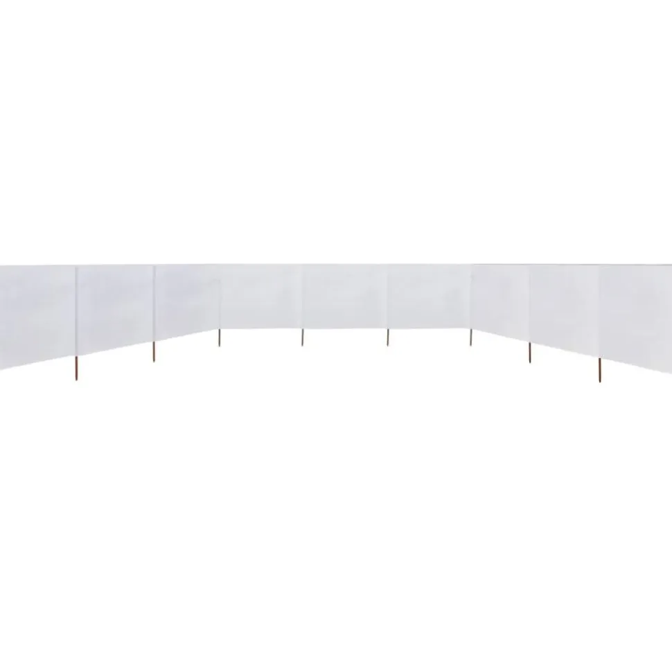 Tuulensuojakangas 9 paneelilla 1200x80 cm hiekan valkoinen