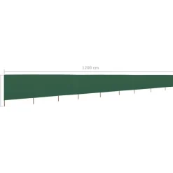 Tuulensuojakangas 9 paneelilla 1200x80 cm hiekan valkoinen