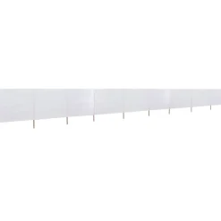 Tuulensuojakangas 9 paneelilla 1200x80 cm hiekan valkoinen