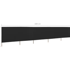 Tuulensuojakangas 5 paneelilla 600x80 cm taivaansininen