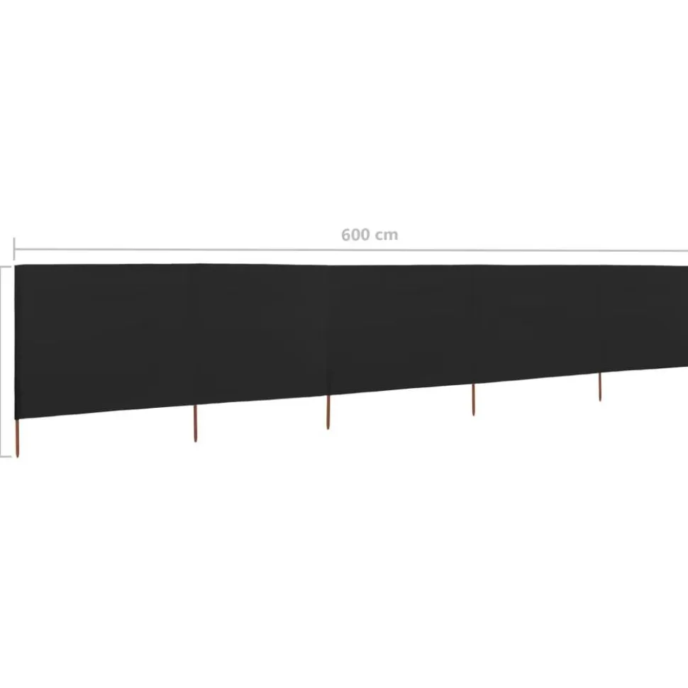 Tuulensuojakangas 5 paneelilla 600x80 cm taivaansininen