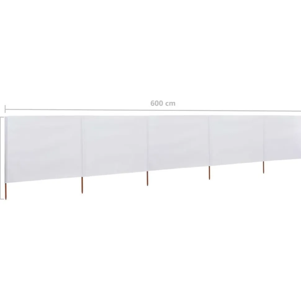 Tuulensuojakangas 5 paneelilla 600x80 cm taivaansininen