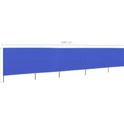 Tuulensuojakangas 5 paneelilla 600x80 cm taivaansininen