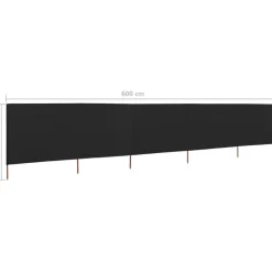 Tuulensuojakangas 5 paneelilla 600x80 cm taivaansininen