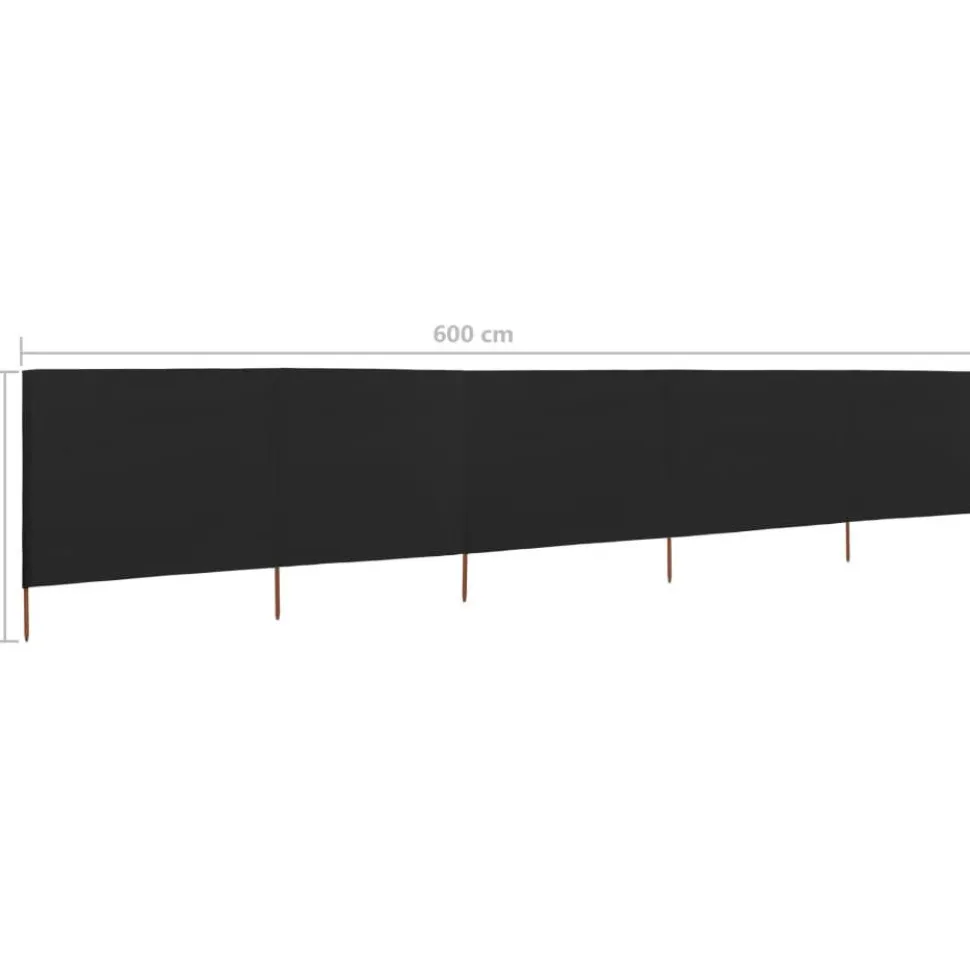 Tuulensuojakangas 5 paneelilla 600x80 cm taivaansininen