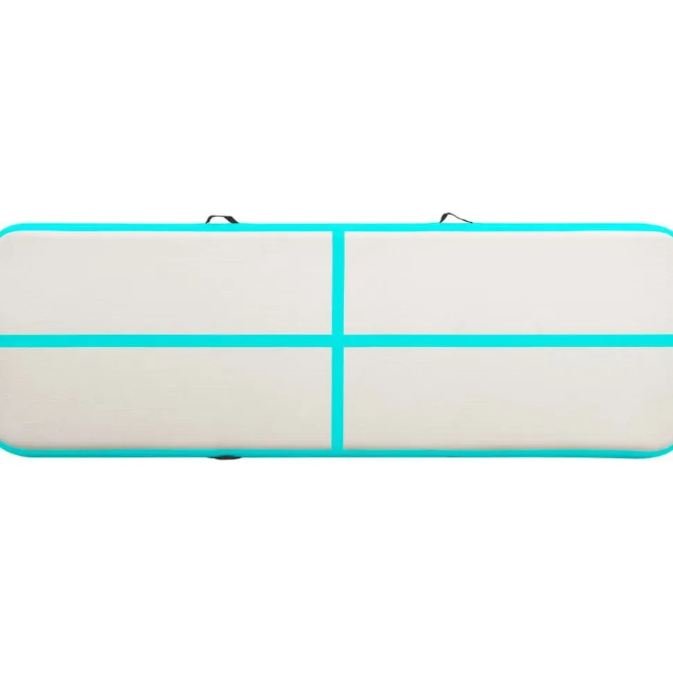 Täytettävä voimistelumatto pumpulla 300x100x20 cm PVC vihreä