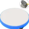 Täytettävä voimistelumatto pumpulla 100x100x10cm PVC sininen