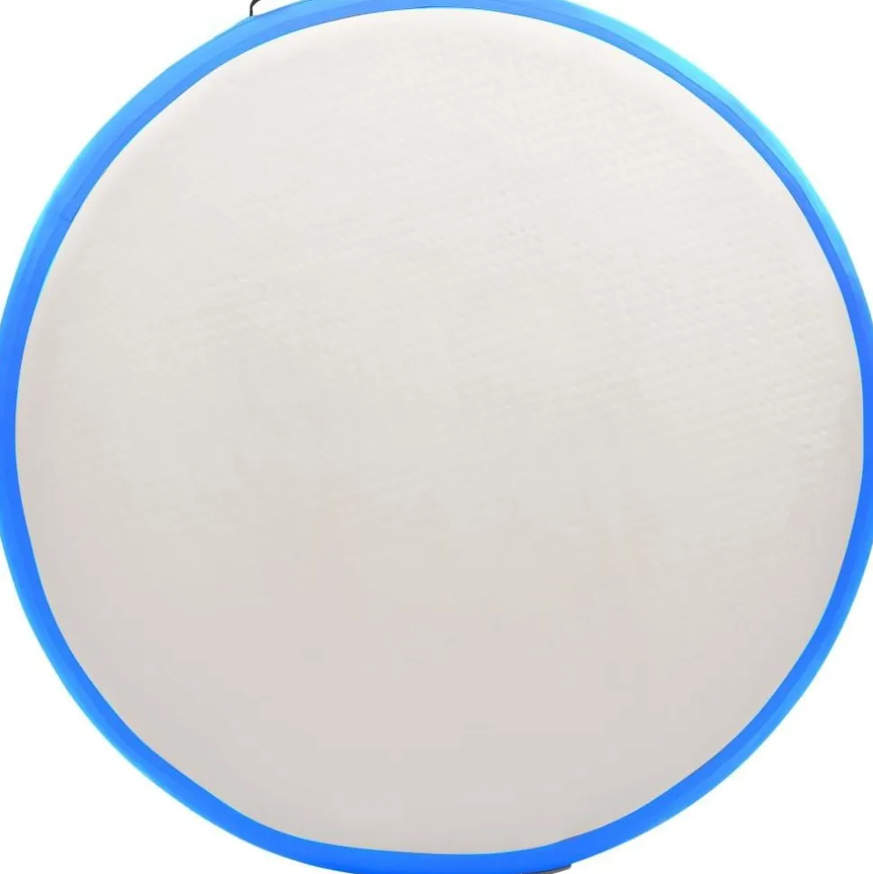 Täytettävä voimistelumatto pumpulla 100x100x10cm PVC sininen