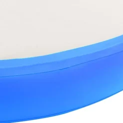 Täytettävä voimistelumatto pumpulla 100x100x20cm PVC sininen