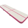 Täytettävä voimistelumatto pumpulla 800x100x20 cm PVC pinkki