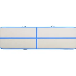 Täytettävä voimistelumatto pumpulla 700x100x20cm PVC sininen