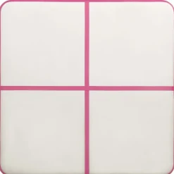 Täytettävä voimistelumatto pumpulla 200x200x10 cm PVC pinkki
