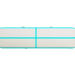 Täytettävä voimistelumatto pumpulla 800x100x20 cm PVC vihreä