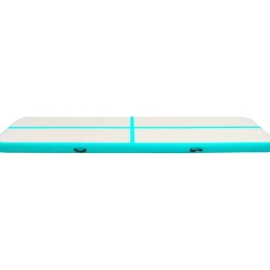 Täytettävä voimistelumatto pumpulla 800x100x20 cm PVC vihreä