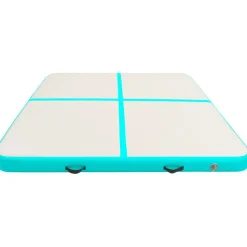 Täytettävä voimistelumatto pumpulla 200x200x10 cm PVC vihreä