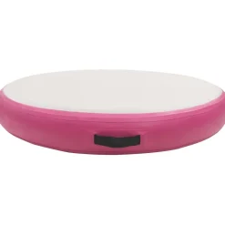 Täytettävä voimistelumatto pumpulla 100x100x15 cm PVC pinkki