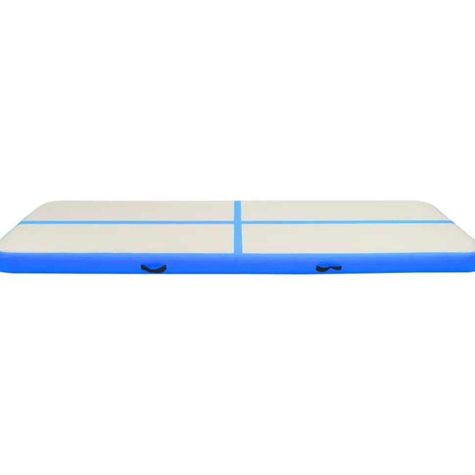 Täytettävä voimistelumatto pumpulla 300x100x20cm PVC sininen