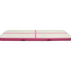 Täytettävä voimistelumatto pumpulla 500x100x15 cm PVC pinkki