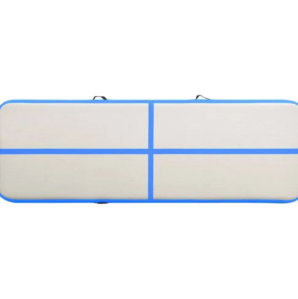 Täytettävä voimistelumatto pumpulla 500x100x15cm PVC sininen