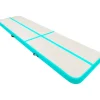 Täytettävä voimistelumatto pumpulla 600x100x15 cm PVC vihreä