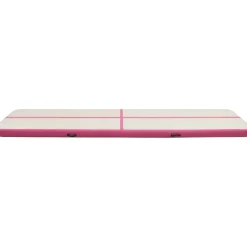 Täytettävä voimistelumatto pumpulla 700x100x15 cm PVC pinkki