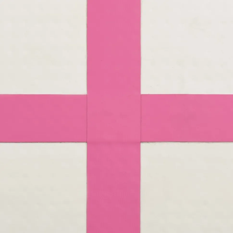 Täytettävä voimistelumatto pumpulla 200x200x15 cm PVC pinkki