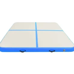 Täytettävä voimistelumatto pumpulla 200x200x15cm PVC sininen