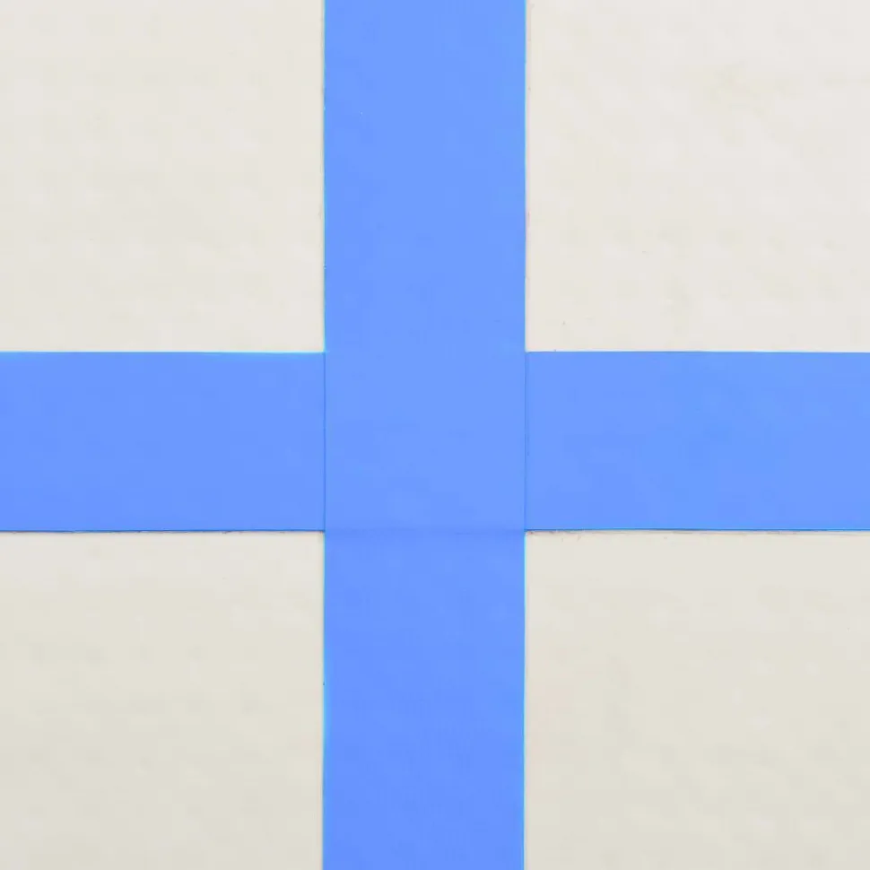 Täytettävä voimistelumatto pumpulla 200x200x15cm PVC sininen