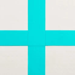 Täytettävä voimistelumatto pumpulla 200x200x15 cm PVC vihreä