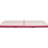 Täytettävä voimistelumatto pumpulla 500x100x20 cm PVC pinkki