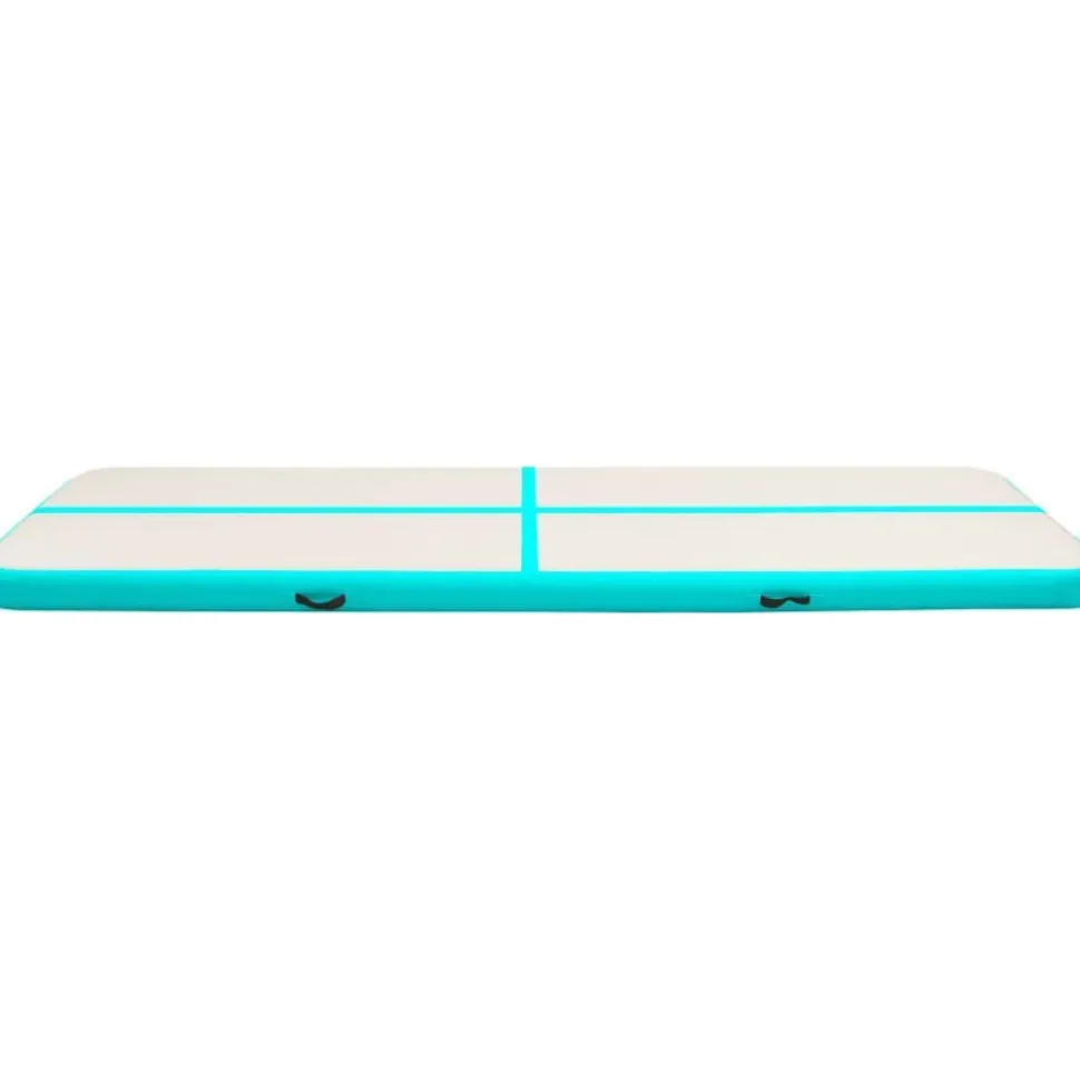 Täytettävä voimistelumatto pumpulla 700x100x20 cm PVC vihreä