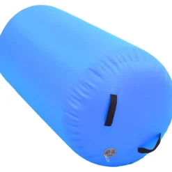 Täytettävä voimistelurulla pumpulla 120x90 cm PVC sininen