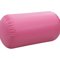 Täytettävä voimistelurulla pumpulla 120x90 cm PVC pinkki