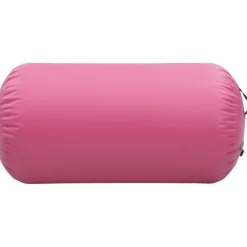Täytettävä voimistelurulla pumpulla 120x90 cm PVC pinkki